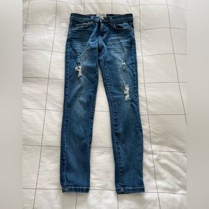 Current Elliott ankle crop skinny jeans